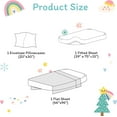 thumbnail image 2 of Pink Moon Unicorn Kids Sheet Set Full Piece Cute Printed Microfiber Bed Sheets for Girls Deep Pocket, 2 of 7