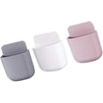 thumbnail image 1 of Soporte para teléfono KEWITY con caja de almacenamiento montado en la pared 3 uds blanco rosa gris, 1 of 5