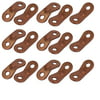 Aluminum Alloy 2 Holes Tent Rope Buckle Guyline Cord Adjuster Coffee Color 15pcs