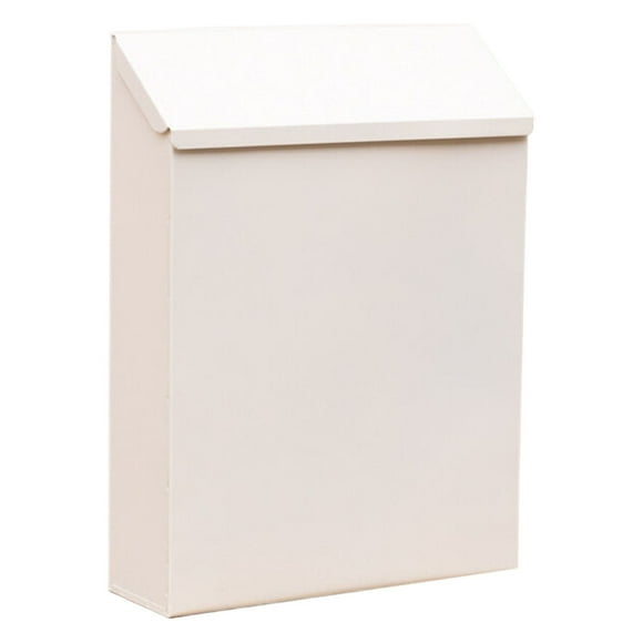 kjfeif Clearance Wall Mounted Lockable Mailbox with Newspaper Slot, Weatherproof Metal Post Box for Outdoor House Gate, Secure Wall Hanging Drop Box 2.56x8.66x11.42inches for Mail Packages & Parcels
