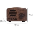 thumbnail image 3 of Mini Vintage Radio, Portable Retro AM FM Support Card Receiver, Stereo Shortwave Pocket USB Bluetooth Speaker with Rechargeable Battery, 3 of 6