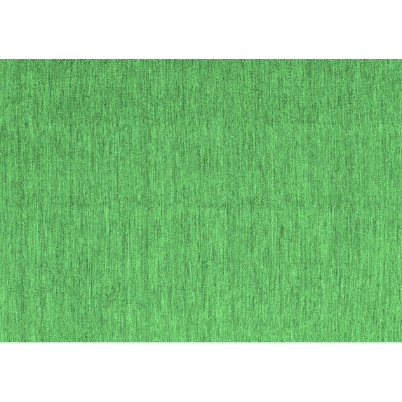 Ahgly Company Indoor Rectangle Abstract Emerald Green Contemporary Area Rugs, 8' x 10'