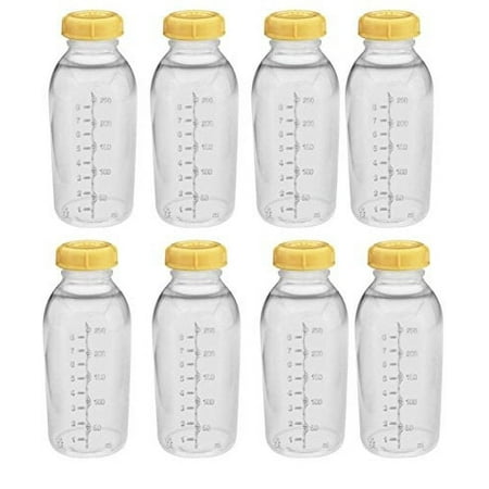 Medela Breastmilk Collection Storage Feeding Bottle with Lids - 16 Pack (16 Bottles and 16 Lids) [8oz / 250ml]