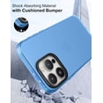 thumbnail image 5 of Case Compatible with iPhone 15 Pro (6.1-inch) Matte Translucent Phone Case for Men, Women, Girls, Thin Back Cover, Blue, 5 of 13
