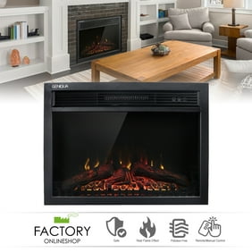 Ryan Rove 23 Inch Curved Ventless Heater Electric Fireplace Insert