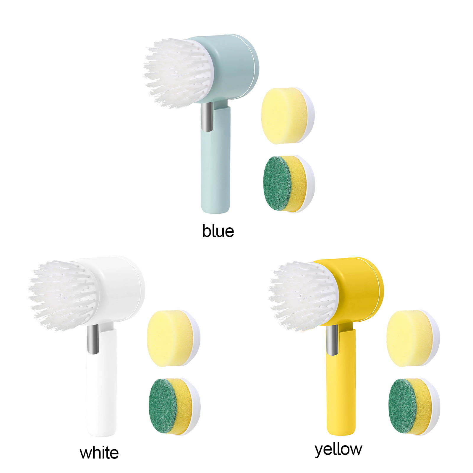 Household electric cleaning brush hand-held rotary scrubber multi-function  kitchen dishwashing hand basin ceramic tile cleaning