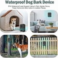 thumbnail image 2 of Anti Barking Device for Dogs, 3 Adjustable Frequency Ultrasonic Anti Barking Devices with Whistle, 33 Feet Rechargeable Anti Barking Device for Small, 2 of 2