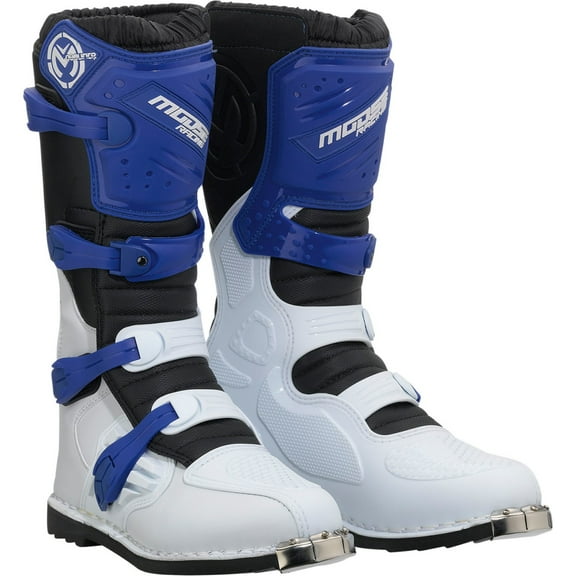 Moose Racing Qualifier Mens MX Offroad Boots Blue 15 USA