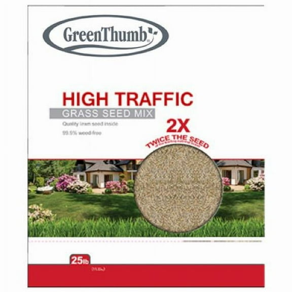Barenbrug GTHT25 25 LB Bag of High Traffic Grass Seed Mix - Quantity of 2
