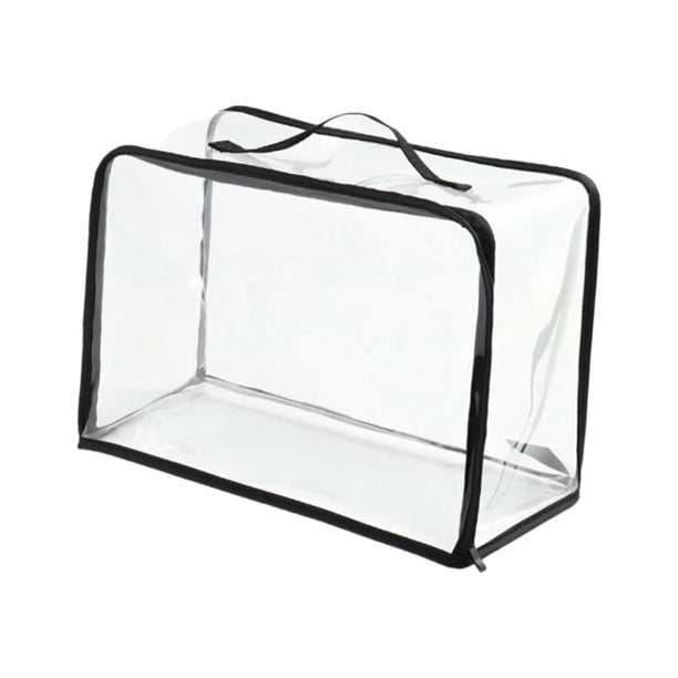 Organizador de almacenamiento de bolsos, portamonedas, transparente, cubierta a prueba de polvo para armario L