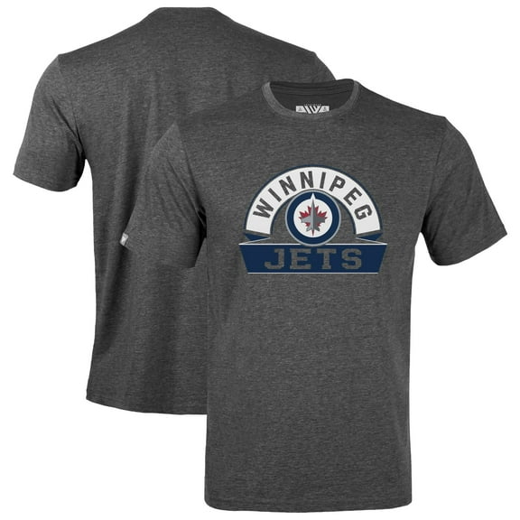Youth Levelwear Gray Winnipeg Jets Little Richmond Banner Arch T-Shirt