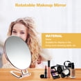 thumbnail image 2 of Miroir Grossissant Double Face avec Poignée Réglable, 2 of 8