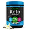 Orgain Keto Collagen Protein Powder, 10g Grass-Fed Collagen, 5g MCT Oil, Vanilla, .88lb