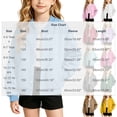 thumbnail image 7 of OGLCCG Girls Bomber Jackets Lightweight Button Down Kids Varsity Jacket School Uniform Baseball Jacket with Pockets 4-15 Years, 7 of 7
