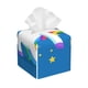 thumbnail image 1 of Balery Cool Unicorn Star Golden Porta Pañuelos de Cuero con Estampado – Funda Moderna Cuadrada para Caja de Pañuelos, Dispensador 5x5x5'', 1 of 7