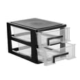 thumbnail image 4 of HAMPPLIES Black Plastic Storage Cabinet with Multi Layer Drawer for Office and Study Room Organization, 4 of 8