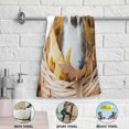 thumbnail image 4 of Fall Cat Basket Hand Towels 2 PCS, Autumn Maple Leaf Kitchen Towel Ultra Soft and Highly Absorbent,Decorative Fingertip Face Towel for Bathroom Hotel, 28.3"x14.4", 4 of 5