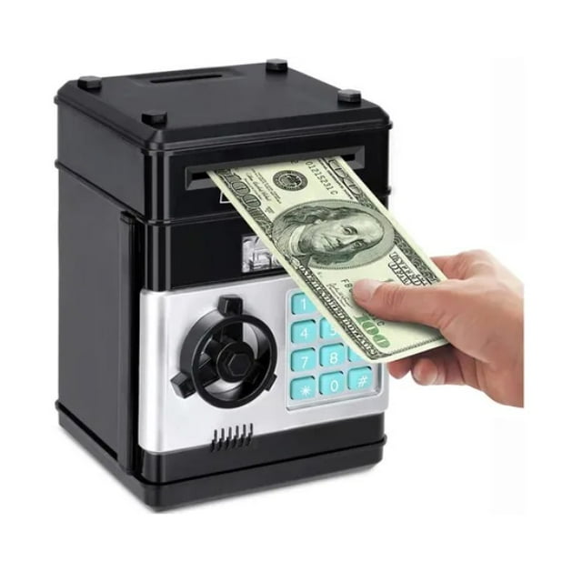 Alcancia Electronica Caja Fuerte Rosa Genérico ATM PNK