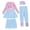 Light Blue2, variant on Gunia Swimming Suit For Girls Long Sleeve Two Piece Rash Guard With Upf Sun Little Kid Youth Toddler Kids Bathing Suits Swimsuits For Beach Pool 2-12 Years