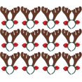 thumbnail image 1 of 12 diademas navideñas con astas de reno y ciervo para fiestas infantiles., 1 of 5