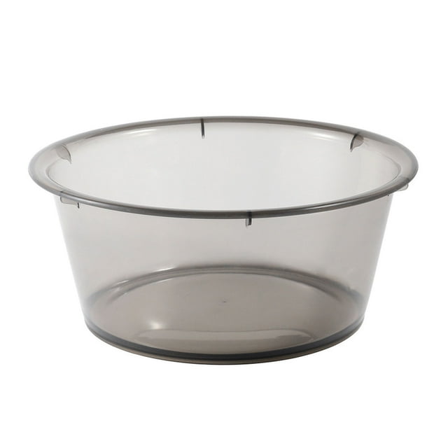 Lavabo grande transparente de plástico para el hogar, simple y grueso, para dormitorio de estudiantes, color gris