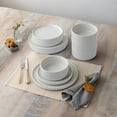 thumbnail image 3 of Noritake ColorTex Stone White 12-Piece Dinnerware Set, Service for 4, 3 of 7