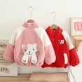 thumbnail image 5 of Esaierr 9M-4Y Kids Toddler Fleece Sweatshirt Jacket for Girls Baby Infant Toddler Full Zip Autumn Winter Sweatsuit Baby Sweater Outerwear Coat Outerwear, 5 of 7