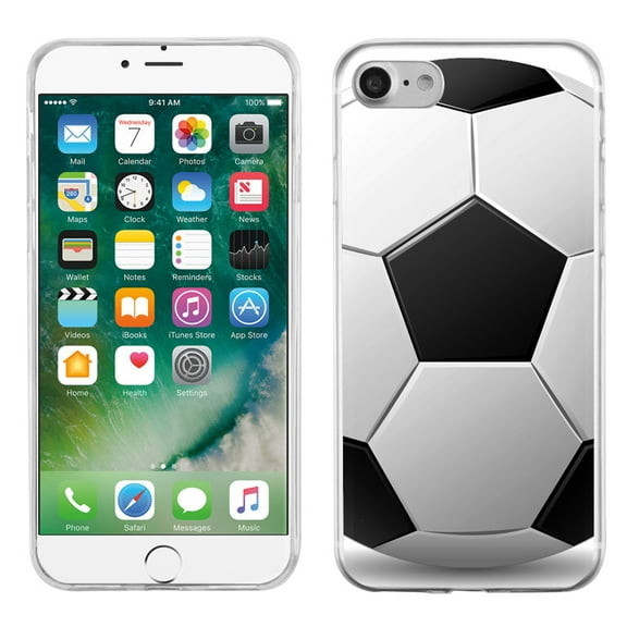 One Tough Shield ® Slim-Fit Premium TPU Gel Phone Case for Apple iPhone 7 - Soccer