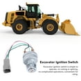 thumbnail image 3 of Interruptor de Encendido, Fácil Operación de Aleación de Aluminio Respuesta Rápida 110-7887 Duracia para Caterpillar 906H 906H2 906K 906M, 3 of 7