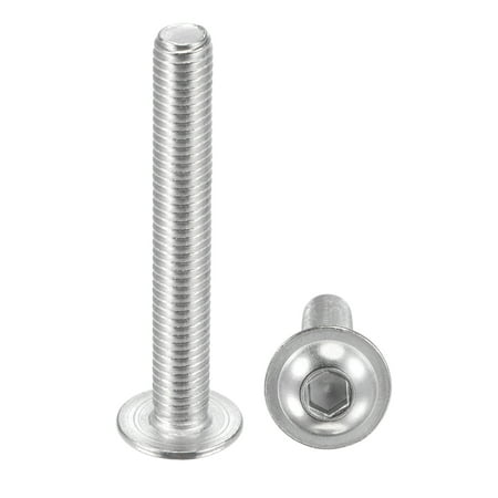 

Uxcell M8x60mm 304 Stainless Steel Flanged Button Head Socket Cap Screws 20 Pack