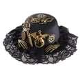 thumbnail image 1 of Moda Steampunk Top Hat Party Punk Gothic Mujeres Hombres Cosplay Pirata Disfraz Favores Funky Novedad Fedoras Photo Props Suministros Headwear Sunnimix sombreros de copa steampunk, 1 of 8