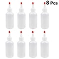 thumbnail image 4 of SHISUYAN Petites Bouteilles Applicatrices de Capuche Rouge pour Usage Colle en LDPE Couleur Blanche 8 Pcs 120ml, 4 of 8