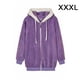 thumbnail image 2 of Qarigey Juego de prendas de vestir exteriores de poliéster con abrigos, chaquetas, aplicación amplia, sudadera con capucha con cremallera Abrigos y chamarras púrpura 3XL, 2 of 6