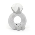 thumbnail image 1 of Anillo de diamantes de peluche Jellycat Amuseables, 20 cm, regalo de boda, 1 of 7