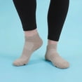 thumbnail image 2 of BambooMN Women's Rayon from Bamboo Athletic Ankle Socks - Grey - Size 10-13 - 2 Pairs, 2 of 3