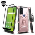 thumbnail image 6 of SPY CASE for AT&T Radiant Max 5G / Fusion 5G / Cricket Dream 5G / Innovate 5G Case with Tempered Glass Screen Protector Hybrid Cover with Kickstand Phone Belt Clip Holster - Rose Gold, 6 of 8