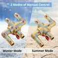thumbnail image 2 of 4-Way Automobile Heating Water Valve, 5/8in Heater Core Bypass, Brass Automotive Integrated Manual Control Valve, 2 of 6