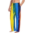 thumbnail image 3 of Kdxio Rainbow Colored Print Men's Sleep Pajama Pant Lounge Pants with Pockets, 3 of 8