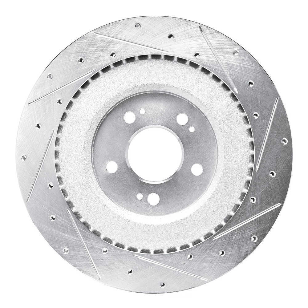 Dynamic Friction Company 631-10007L DFC Brake Rotor - Drilled And Slotted - Silver
