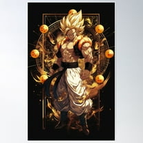 Gogeta Art Deco Poster Wall Art, Modern Wall Decor For Living Room Bedroom, 16x24 UNFRAMED