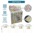 thumbnail image 6 of Sage Green Easter Table Runner 120 Inches, Spring Watercolor Bunny Eggs Flower Plaid Bed Runner Dresser Scarves Tabletop for Indoor Outdoor Parties/Ceremony/Banquet, 13"x 120", 6 of 8