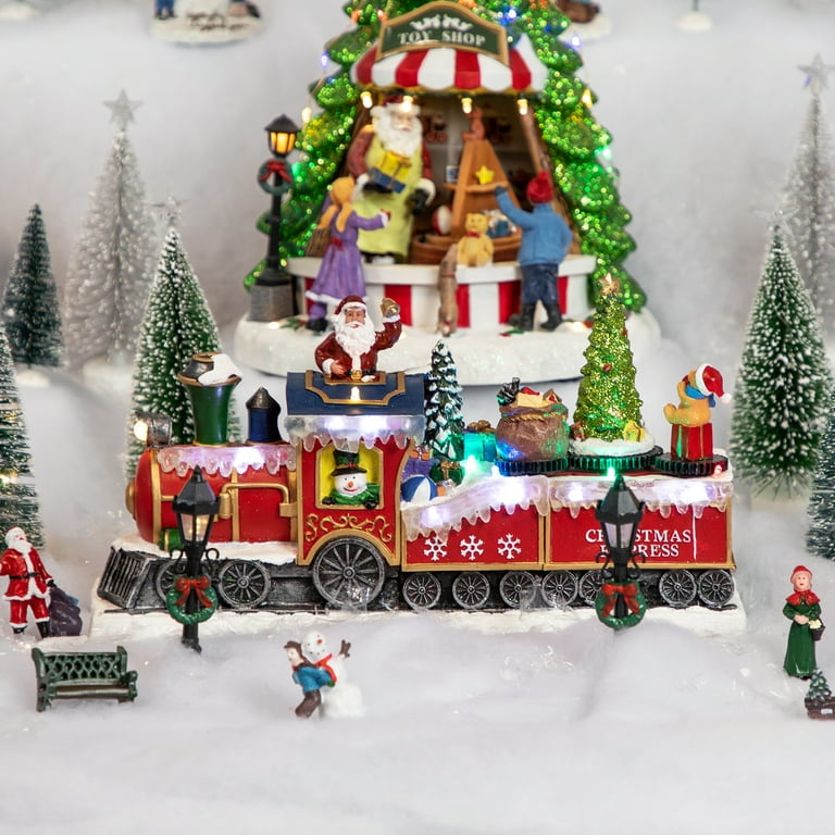 ANIMATED TRAIN VILLAGE クリスマス LED  コストコ クリスマス LEDライト付きトレインセット | Costco Japan