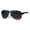 all black, variant on Xloop Mens Luxury Comfort Rubberized Arm Sport Aviator Sunglasses Silver Black
