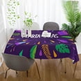 thumbnail image 6 of Coolnut Mardi Gras Rectangle Tablecloth Spill-Proof Polyester Table Cloth Table Cover for Kitchen Dining Picnic Holiday Party Decoration,54"x54", 6 of 7