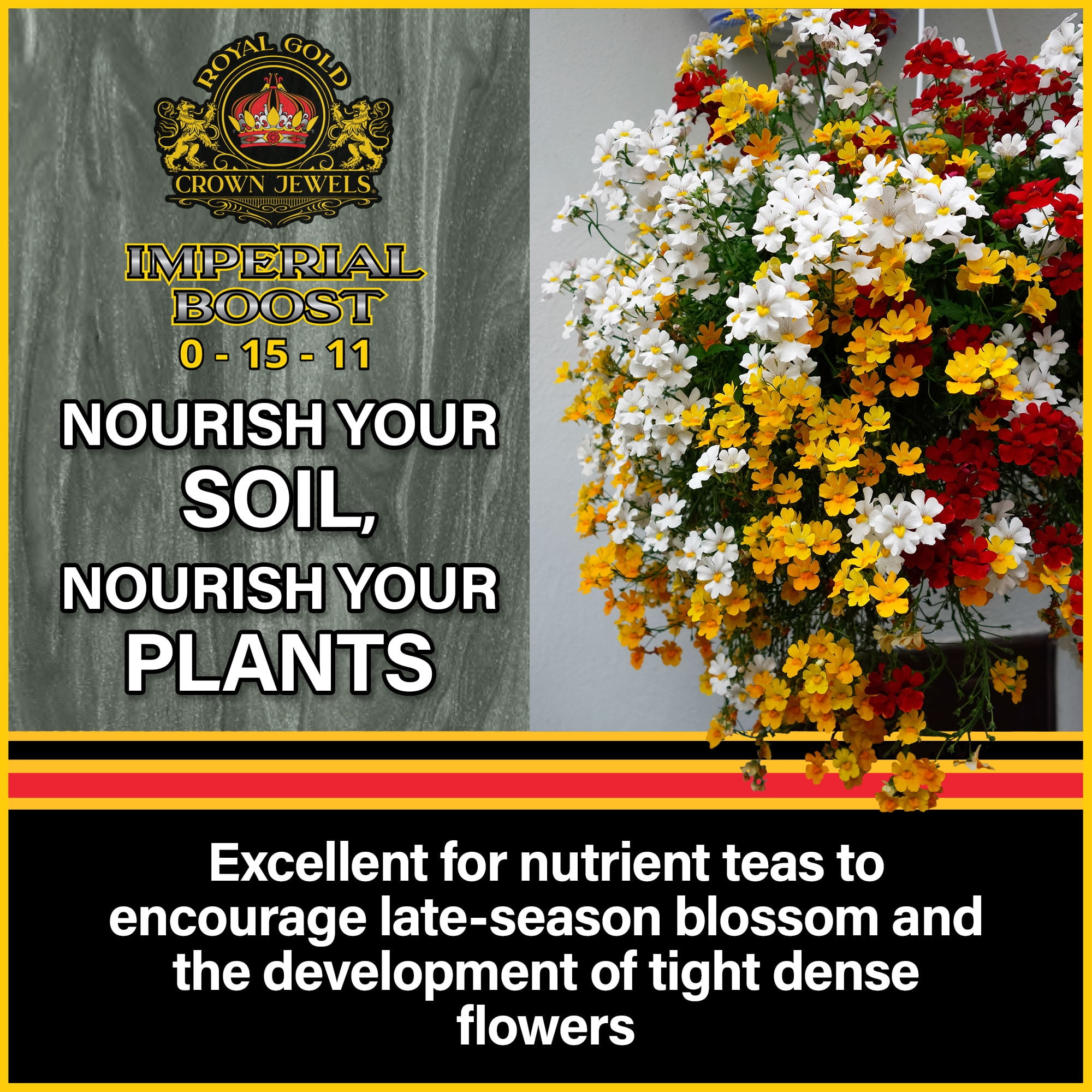 Royal Gold Crown Jewels Organic Imperial Boost 0-15-11 Dry Soluble Fertilizer, 20 lbs
