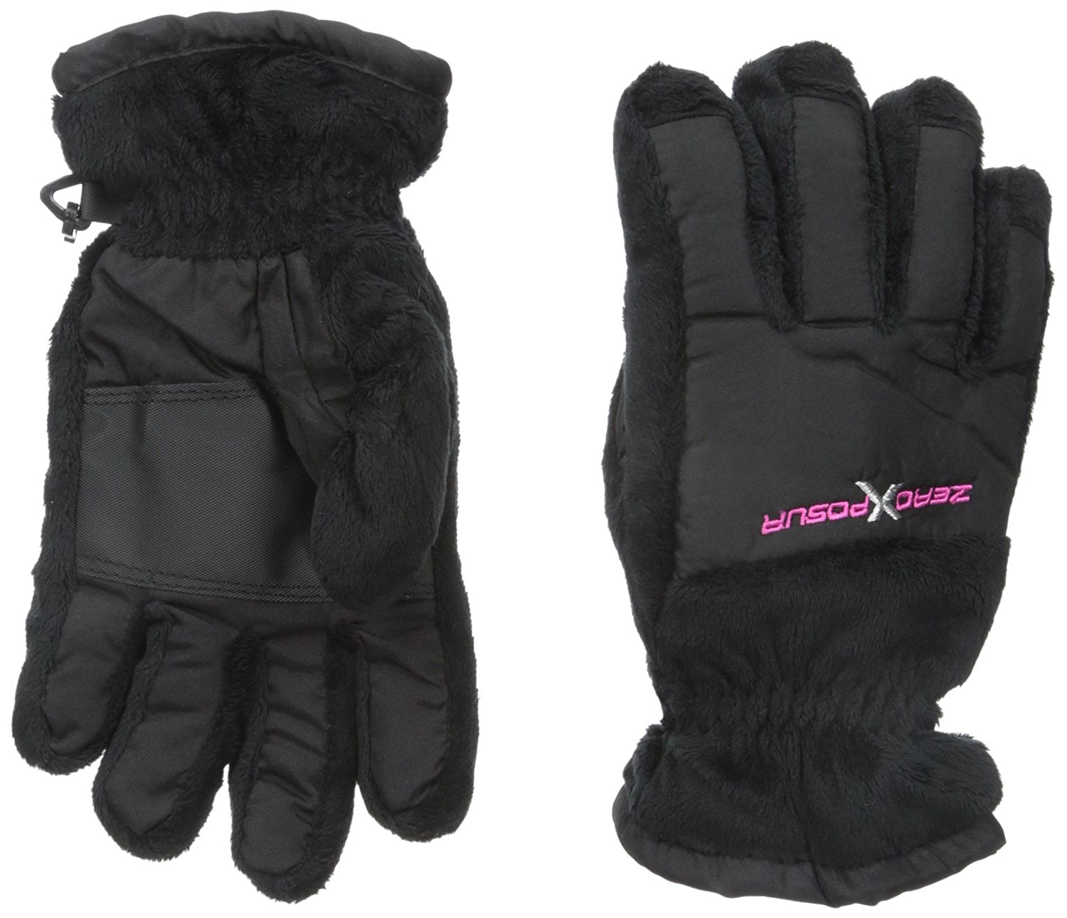 Thinsulate ZeroXposur Boys Girls Youth L XL Winter Ski Gloves Black Tricot 