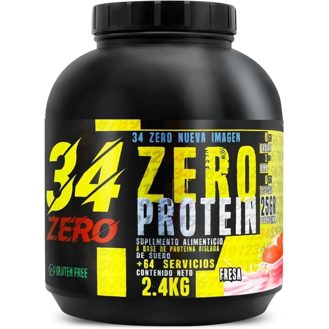 34 Zero Proteina 2.4 Kg Varios Sabores (Fresa)