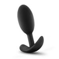thumbnail image 2 of Blush Anal Adventures Platinum Silicone Vibra Slim Plug Medium - Black, 2 of 8