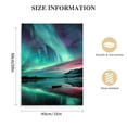 thumbnail image 2 of Large Aurora Borealis Wall Art Colorful Purple Blue Aurora Canvas Printed Landscape Painting Living Room Bathroom Bedroom Home Decoration 12 * 16in/16 * 20in, 2 of 5