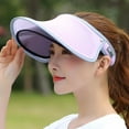 thumbnail image 3 of Cheers.US Sun Visor Hats Women Large Brim Summer UV Protection Beach Cap, 3 of 7